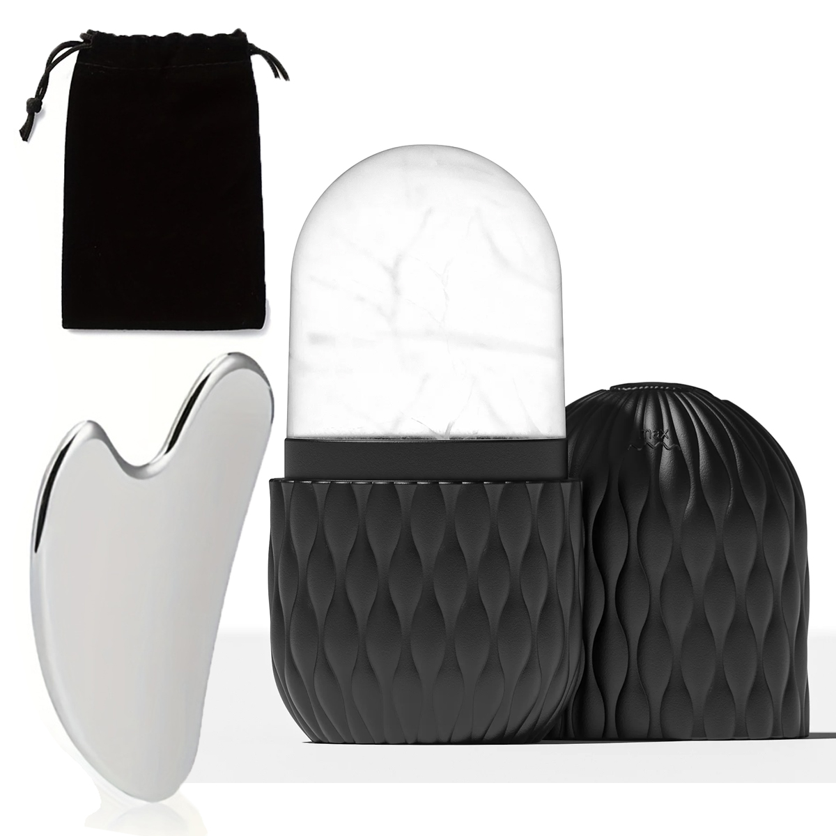 Skincare Glow - Set Rol Es & Gua Sha