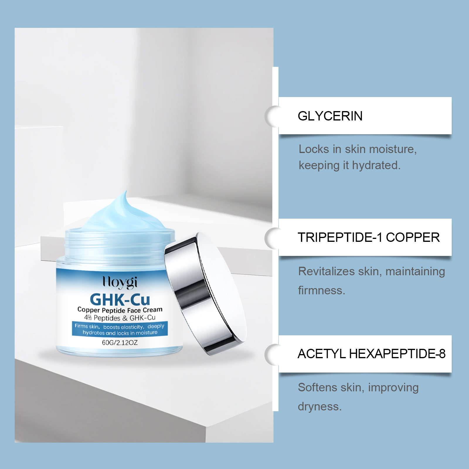 Krim Wajah Anti Penuaan GHK-Cu - Skincare Glow ulasan dan harga